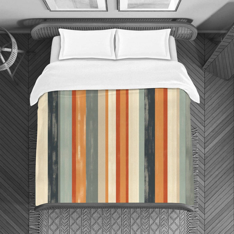 VisionBedding Housse de couette à rayures verticales - Wayfair Canada